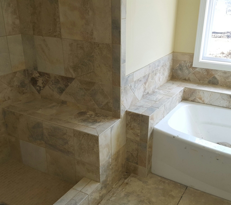 Paul's Flooring Installation - White House, TN. New construction shower and tub surround. JUST CALL PAUL
