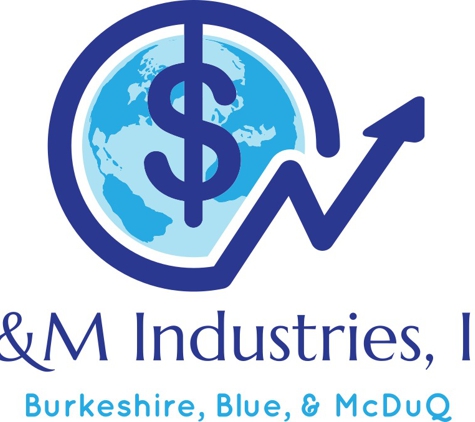 Burkeshire, Blue & McDuQ Industries, Inc. - Los Angeles, CA. Official Logo.