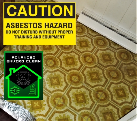 Advanced Enviro Clean - Ann Arbor, MI. DOES YOUR LINOLEUM LOOK LIKE THIS? Older flooring materials are frequently found to be an Asbestos Containing Material. We can help!