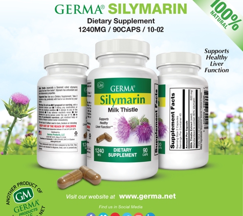 Germa Products - Miami, FL. 10-02 Germa® Silymarin / Milk Thistle - 90 Caps