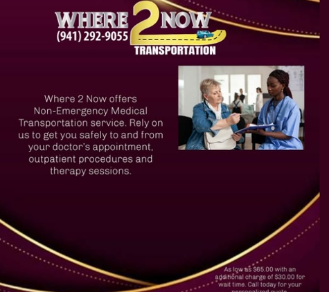 Where 2 Now Transportation - Parrish, FL