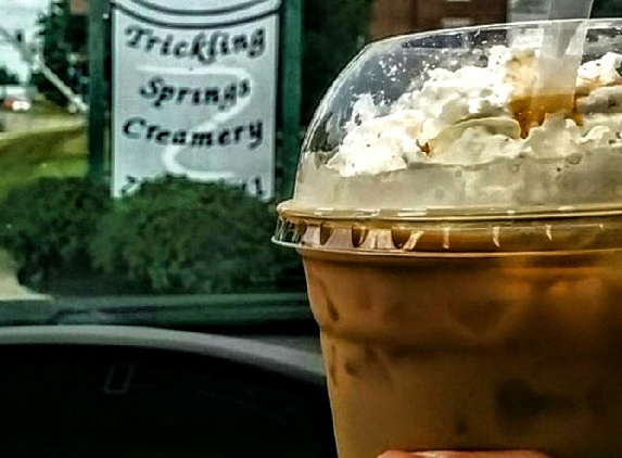 Trickling Springs Creamery - Chambersburg, PA. You MUST try the Denim Coffee cold brew iced coffee with Trickling Springs Creamery milk, whipped cream and caramel syrup...soooooooo good!