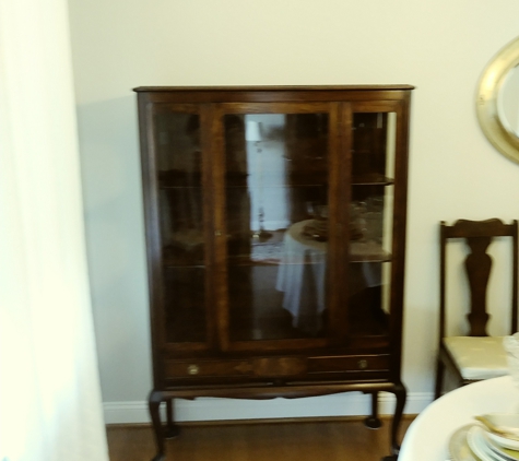 Tony's Glass Service - Bunker Hill, WV. Replacement glass for an antique cabinet