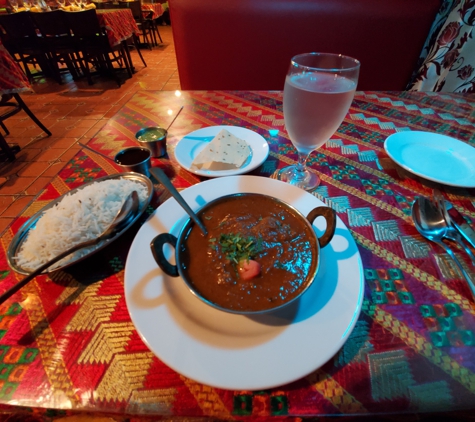 Maharaja Indian Cuisine - Sarasota, FL. Bill Lewis of Vero Beach enjoying dinner at Maharaja Indian Cuisine in Sarasota, Florida.