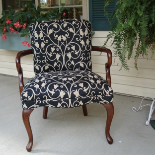 Renew-It Custom Upholstery - Hebron, OH. Black and White side chair