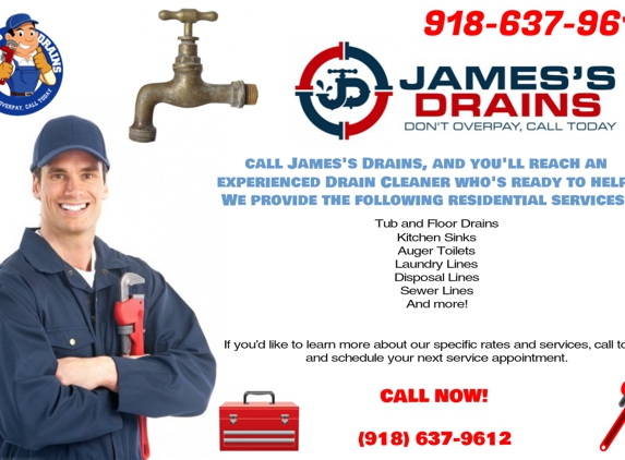 James's Drains and Plumbing Services - Tulsa, OK