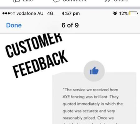 A.Y.E FENCING - Lilydale, VIC