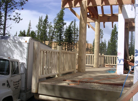 Terry's Hand Peeled Log Railings - Ennis, MT