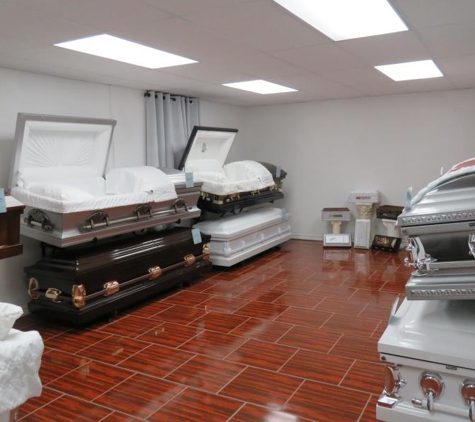 Distinctive Funeral Choices - Odessa, TX. Showroom for various caskets that are economically priced