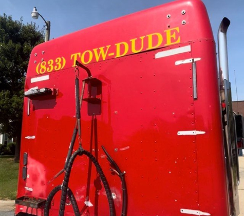 (833)TOW-DUDE - Greensboro, NC. You see the name/ number