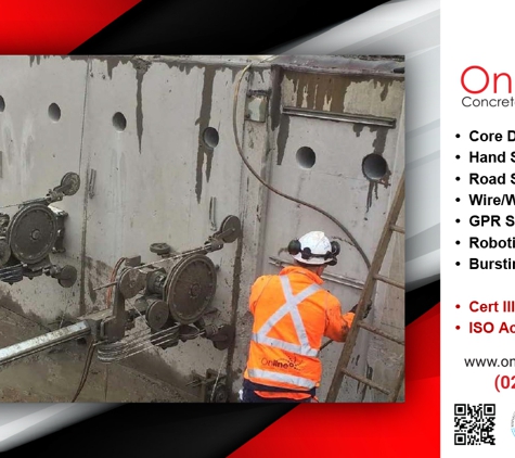 Online Concrete Cutting Services - Seven Hills, NSW. Wire Sawing