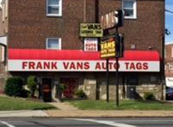 Frank Van's Auto Tags - Philadelphia, PA