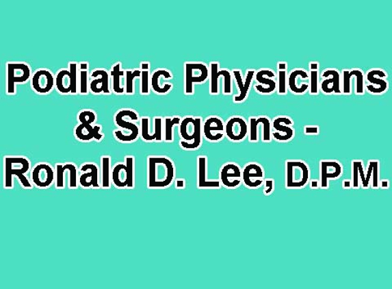 Podiatric Physicians & Surgeons - Ronald D. Lee, D.P.M. - Burlington, IA