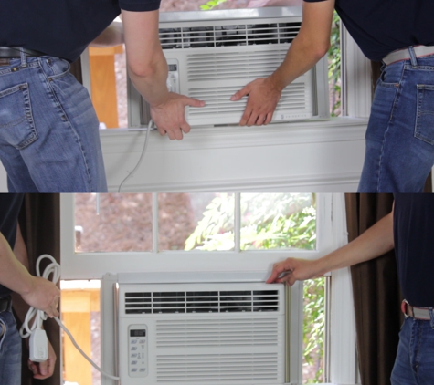 Chicago Furnace Company - Chicago, IL. 4th Floor Window Air Conditioner Installation.Consumers Heating and Cooling