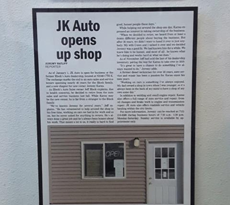 JK AUTO - Merrill, WI