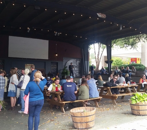 Asheville Pizza & Brewing Co - Asheville, NC. Big covered patio area