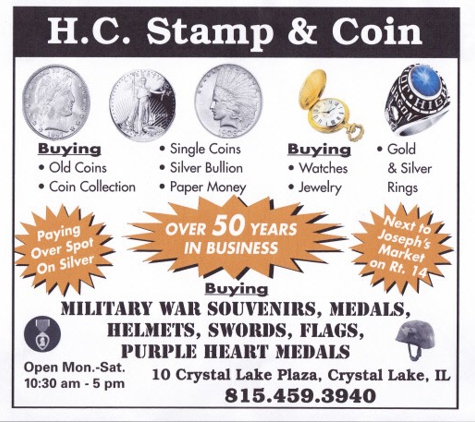 H C Stamp & Coin Company - Crystal Lake, IL