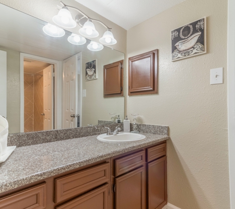 Falls of Bellaire - Houston, TX. 2 Bedroom Apartment - Bathroom