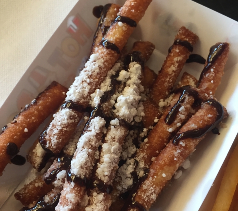 Hot Dog on a Stick - Burbank, CA. Funnel cake strips