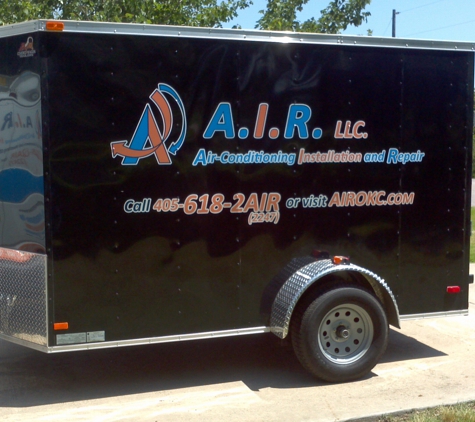 A.I.R. - Choctaw, OK. New Heating and Cooling equipment trailer.