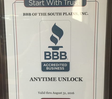 Anytime Unlock. BBB member