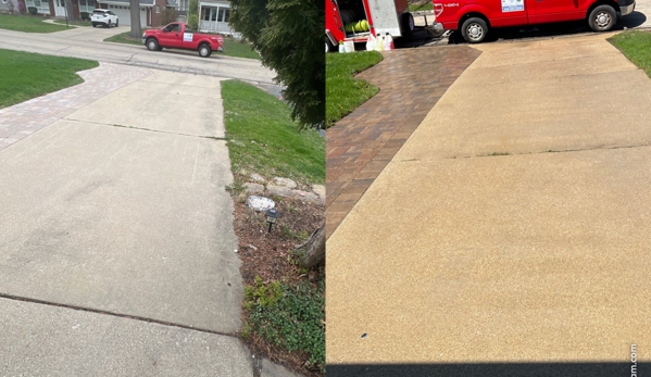 Scrub Bee's Pressure Washing - La Grange, IL. Driveway cleaning in Western Springs, Illinois