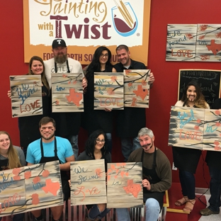 Painting With A Twist - Fort Worth, TX. Couples paintings