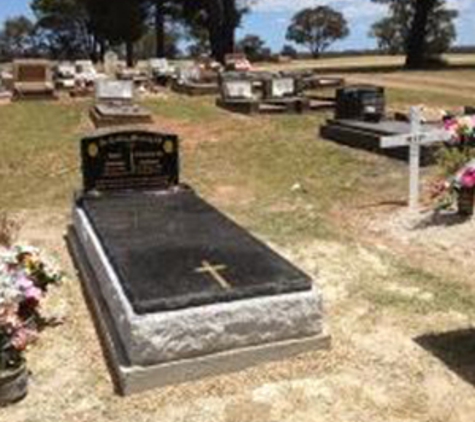 McMurtrie & Co - Orange, NSW. Two Tone Single Monument Black & Grey