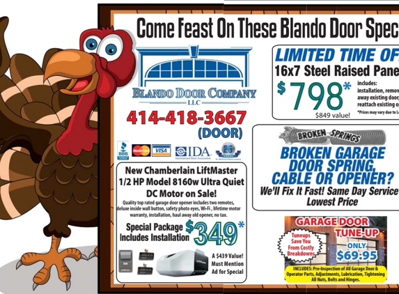 Blando Door Company LLC - Milwaukee, WI