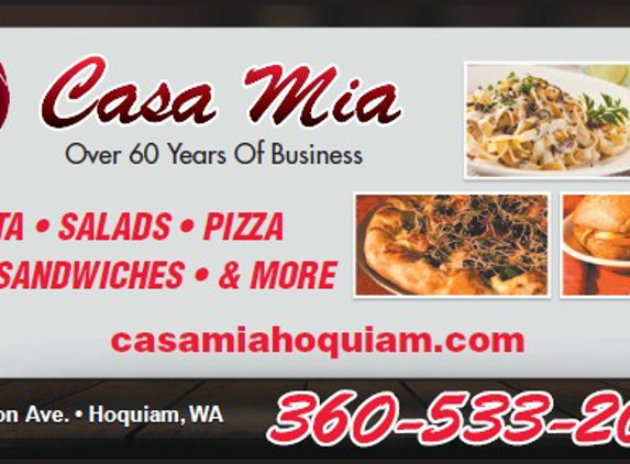 Casa Mia Italian Restaurant - Hoquiam, WA