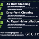 Almo Dryer Vent Cleaning Cypress - Air Duct Cleaning