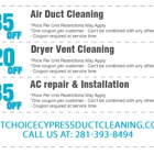 1st Choice Cypress Duct Cleaning