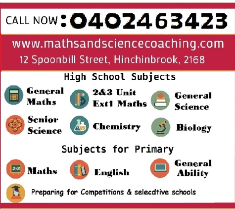 Maths & Science Coaching Centre - Hinchinbrook, NSW