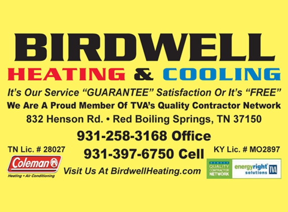 Birdwell Heating & Cooling - Red Boiling Springs, TN