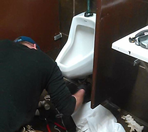 Ferrell and Son's Residential Property Maintenance. Fixing urinal in men's bathroom Lawrence, Ks. I don't just do commercial, I also do Residential Services as well!