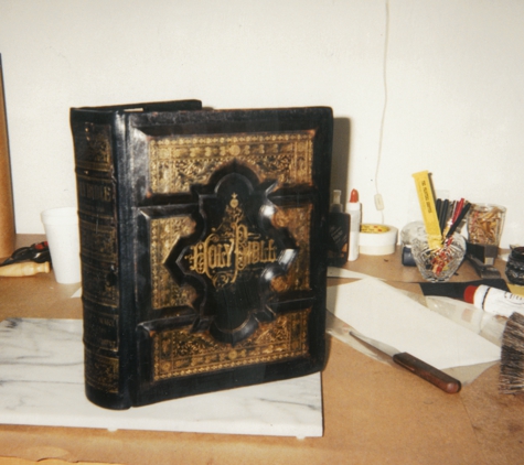 David Weinstein Bookbinder - Los Angeles, CA. A typical 19th c Bible after restoration .