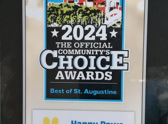 Happy Paws Pet Grooming - Saint Augustine, FL. Thank you everyone who voted for us.