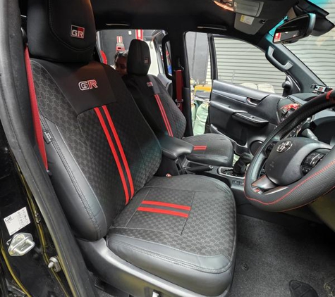 PHC 4x4 car accessories - Bayswater, WA. Custom made seat covers for the hilux GR