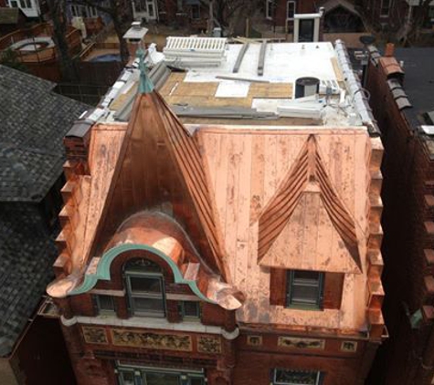 Innovative Construction and Roofing - Saint Louis, MO. Tower Grove, St. Louis, MO - copper roof by Innovative Construction & Roofing