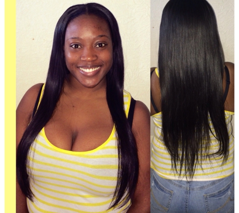 Weave Master Dallas. Middle part sew in