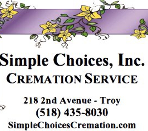 Simple Choices, Inc. Cremation Service - Troy, NY