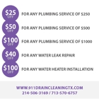 911 Drain Cleaning Houston TX