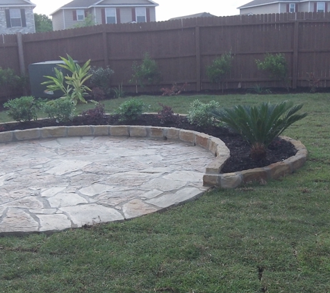 Southwest landscape and fence - Comfort, TX