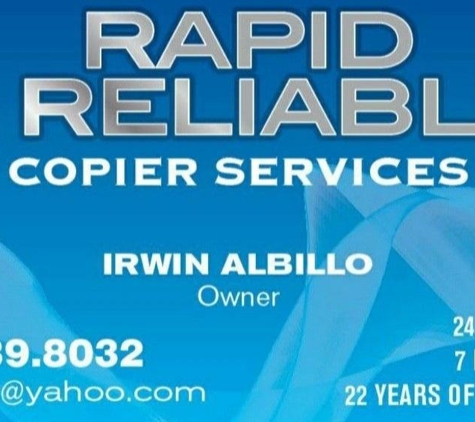 Rapid & Reliable Copier Service - Long Beach, CA. Servicing The Local area since 2005!