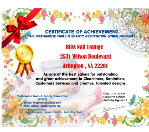 Bliss Nail Lounge - Arlington, VA