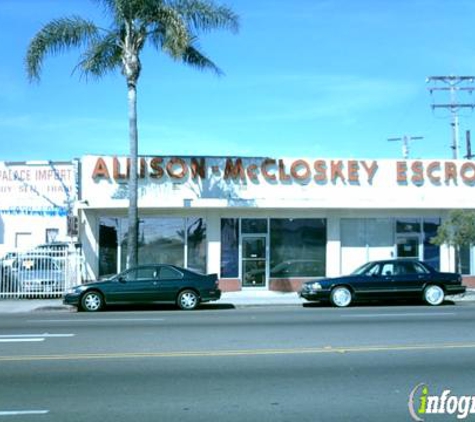 Allison-McCloskey Escrow Company - San Diego, CA