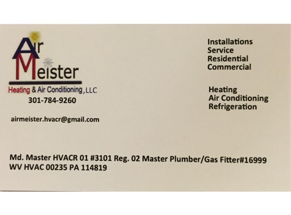 Air Meister Heating and Air Conditioning, LLC - Cumberland, MD