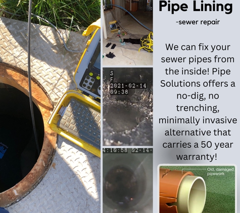 Pipe Solutions - Wentzville, MO. Pipe Lining is a way of repairing sewer pipes without digging up your house or yard