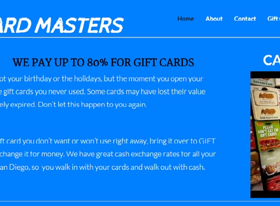 Gift Card Masters - San Diego, CA