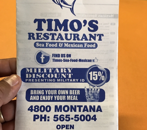 Timos Restaurant - El Paso, TX